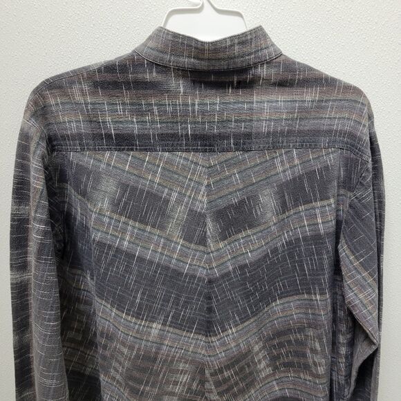 Yasuko Kurisaka Striped Cotton Button Jacket One Size Lagenlook - Picture 5 of 8